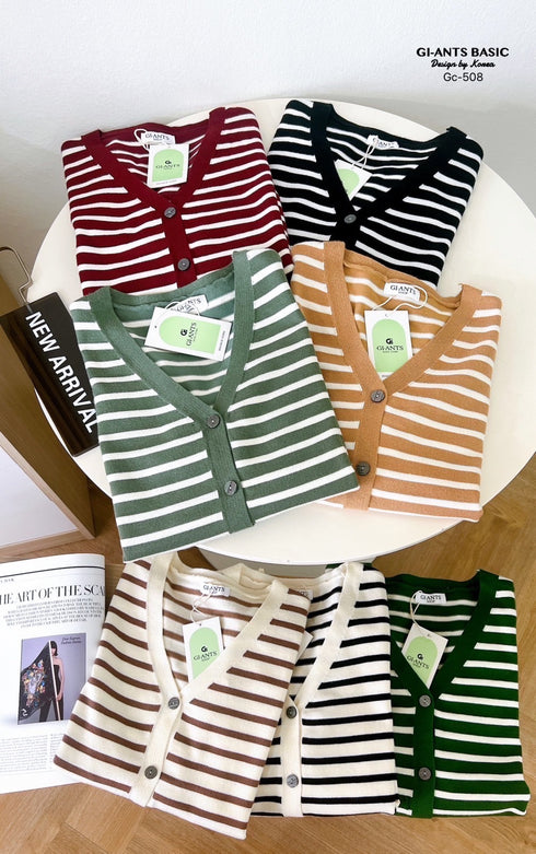 Trendy Knitwear Stripes Cardigan